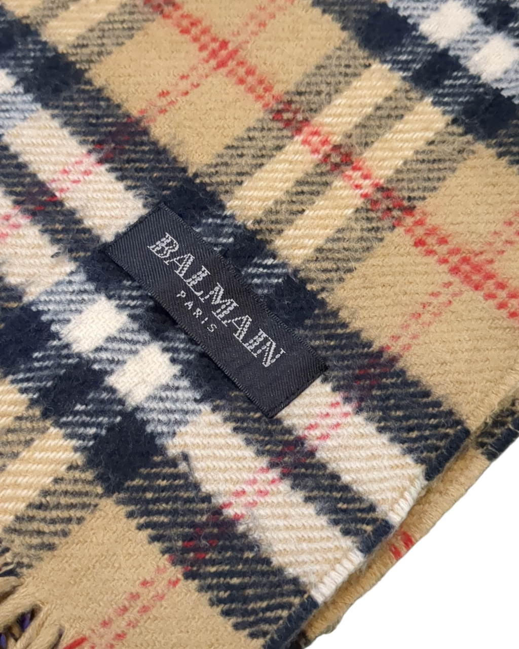 Balmain Paris Check Scarf