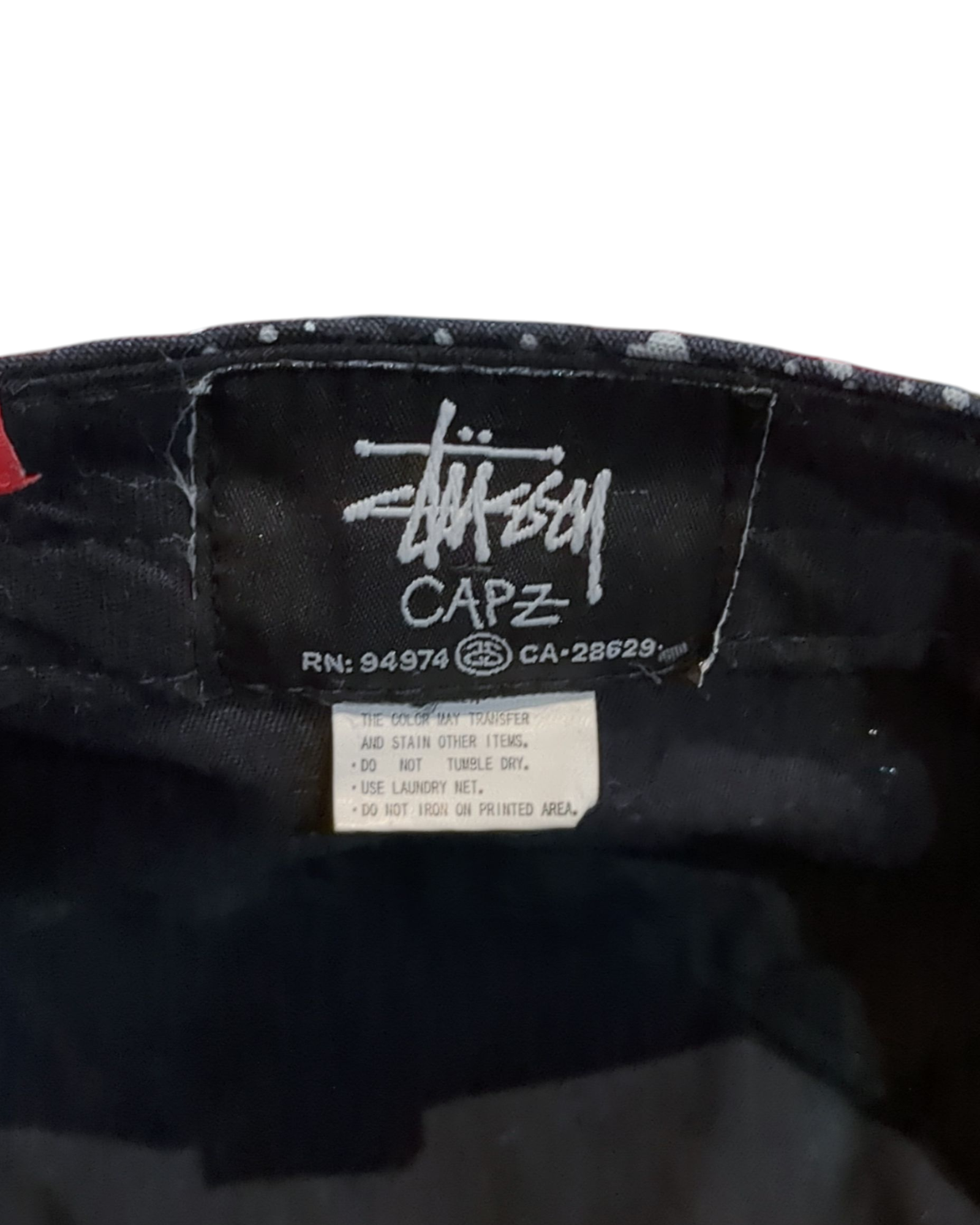Stussy 00s Splatter Snapback Hat