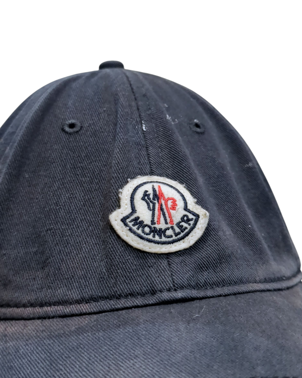 Moncler Distressed Logo Cap