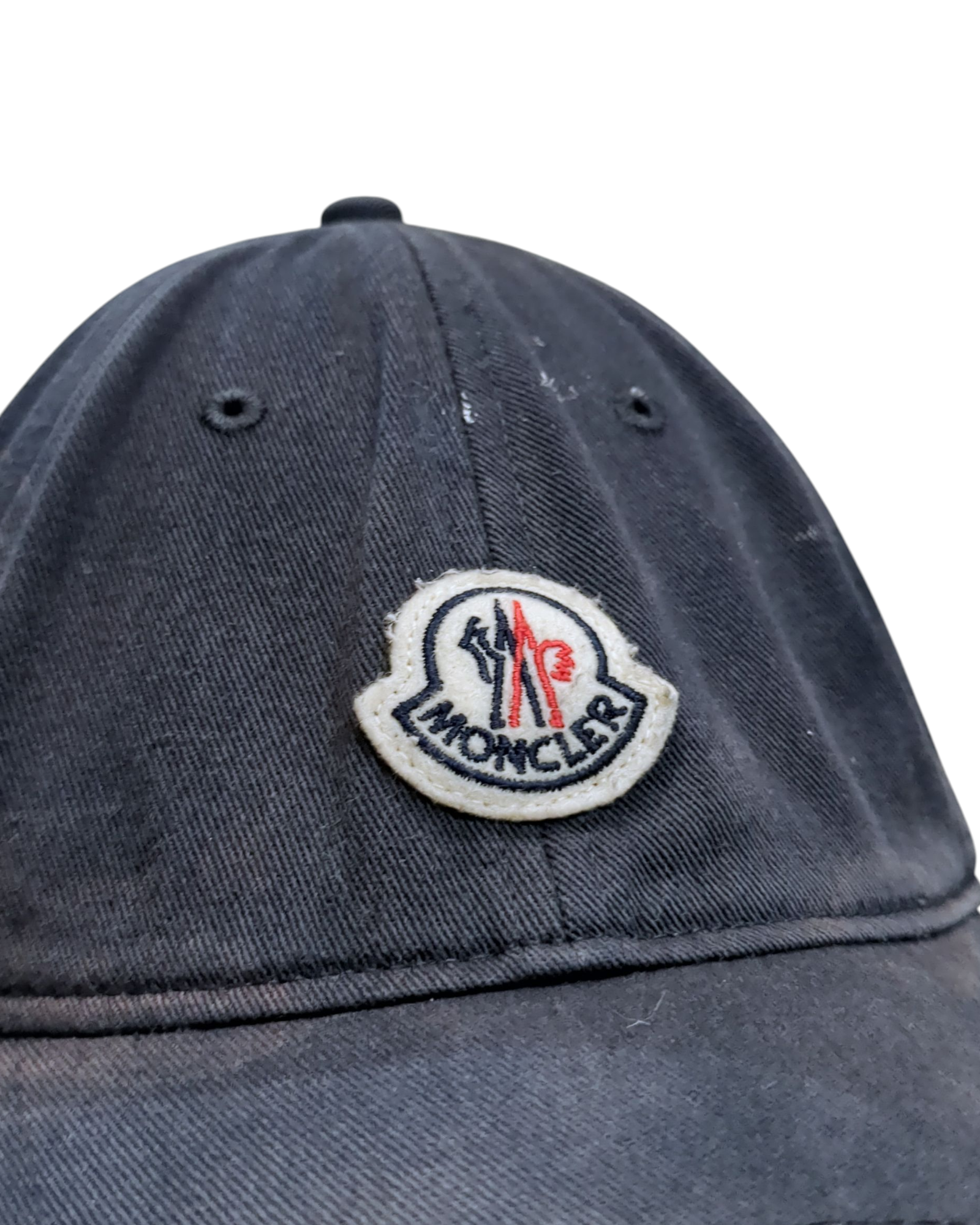 Moncler Distressed Logo Cap