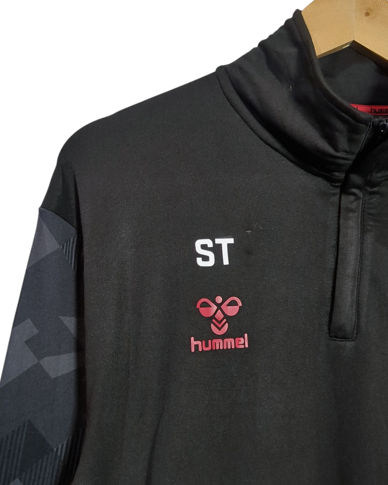 2020-21 Bristol City Hummel Player Issue 1/4 Zip Drill Top - (L)