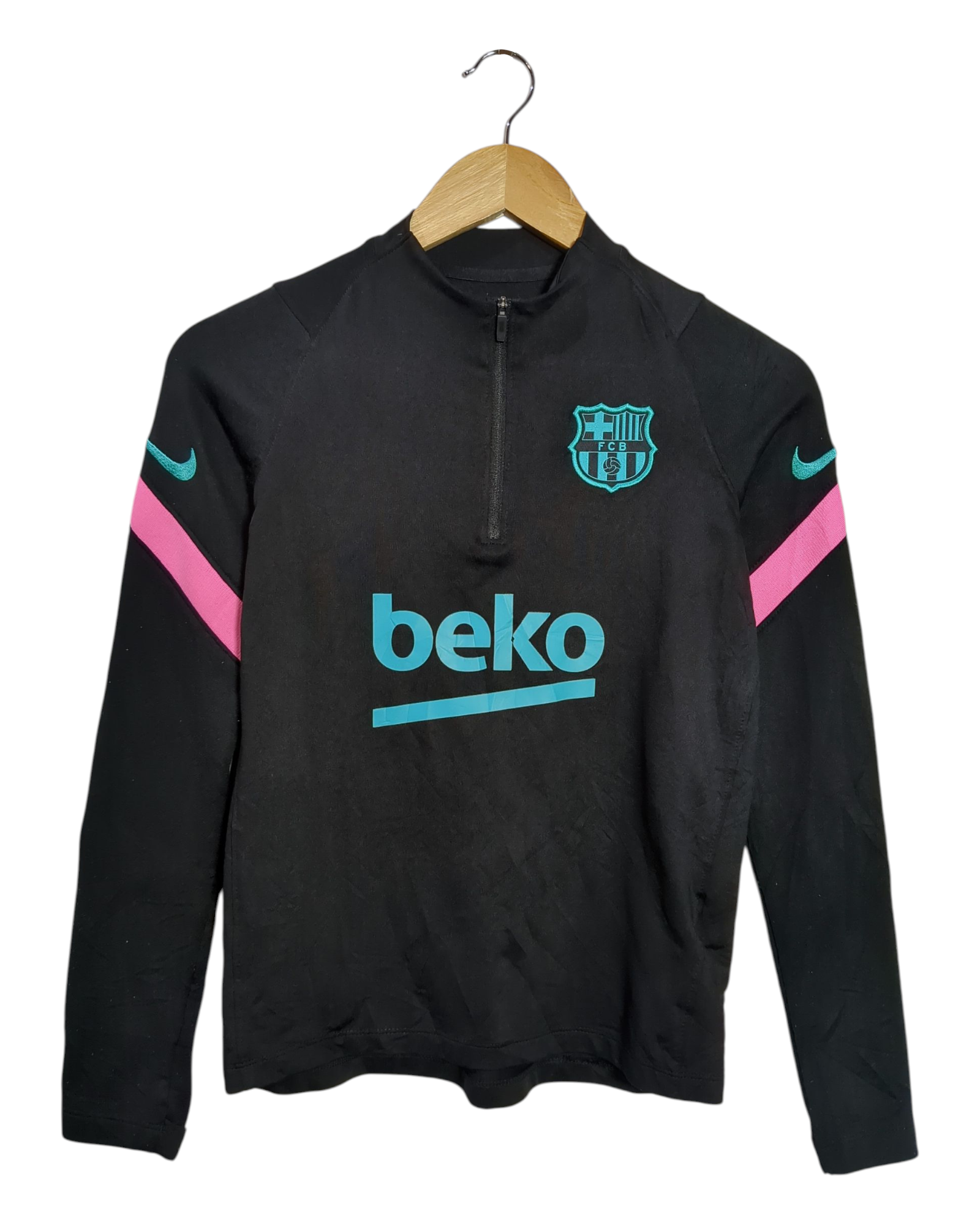 2020-21 Barcelona Nike 1/4 Zip Drill Top - (M.Boys)