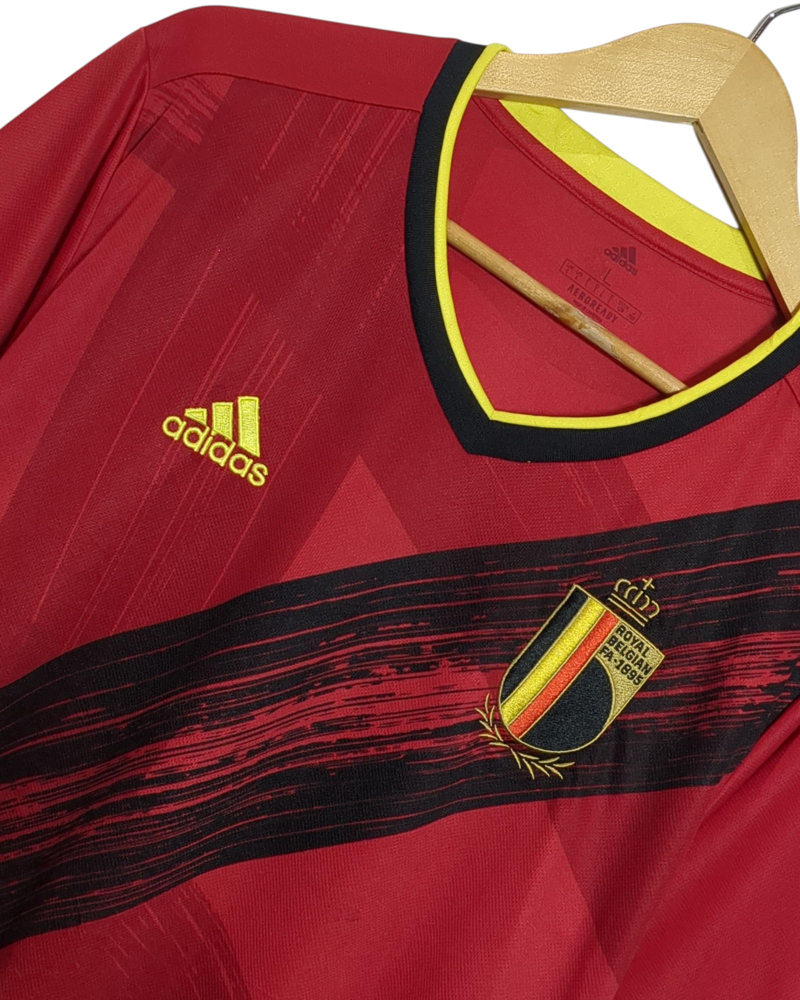 2020-21 Belgium Adidas Home Shirt - (L)