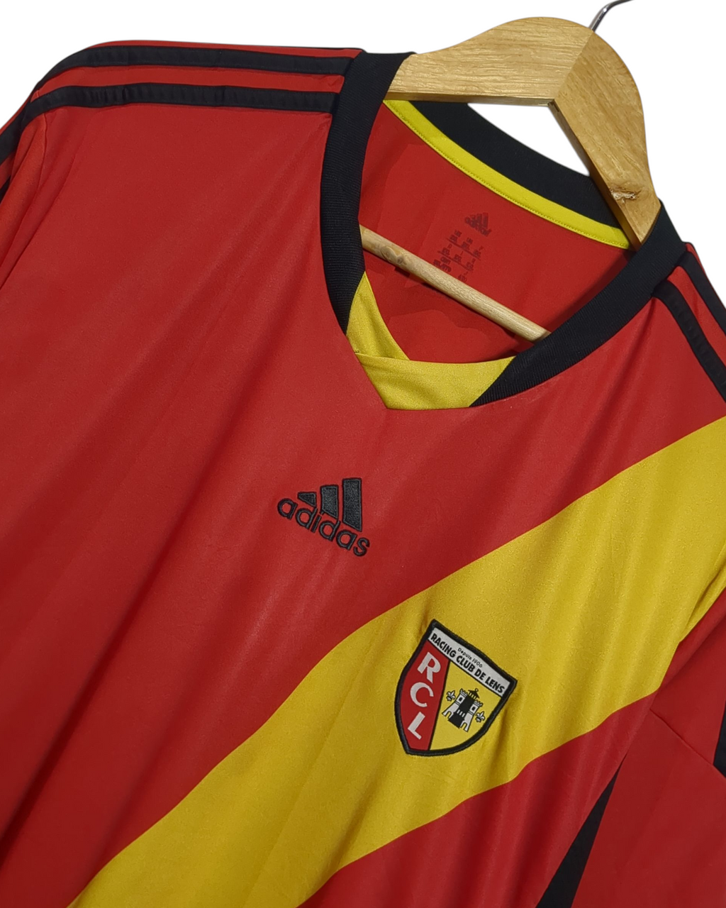 2013-14 RC Lens Adidas Home Shirt - (XL)