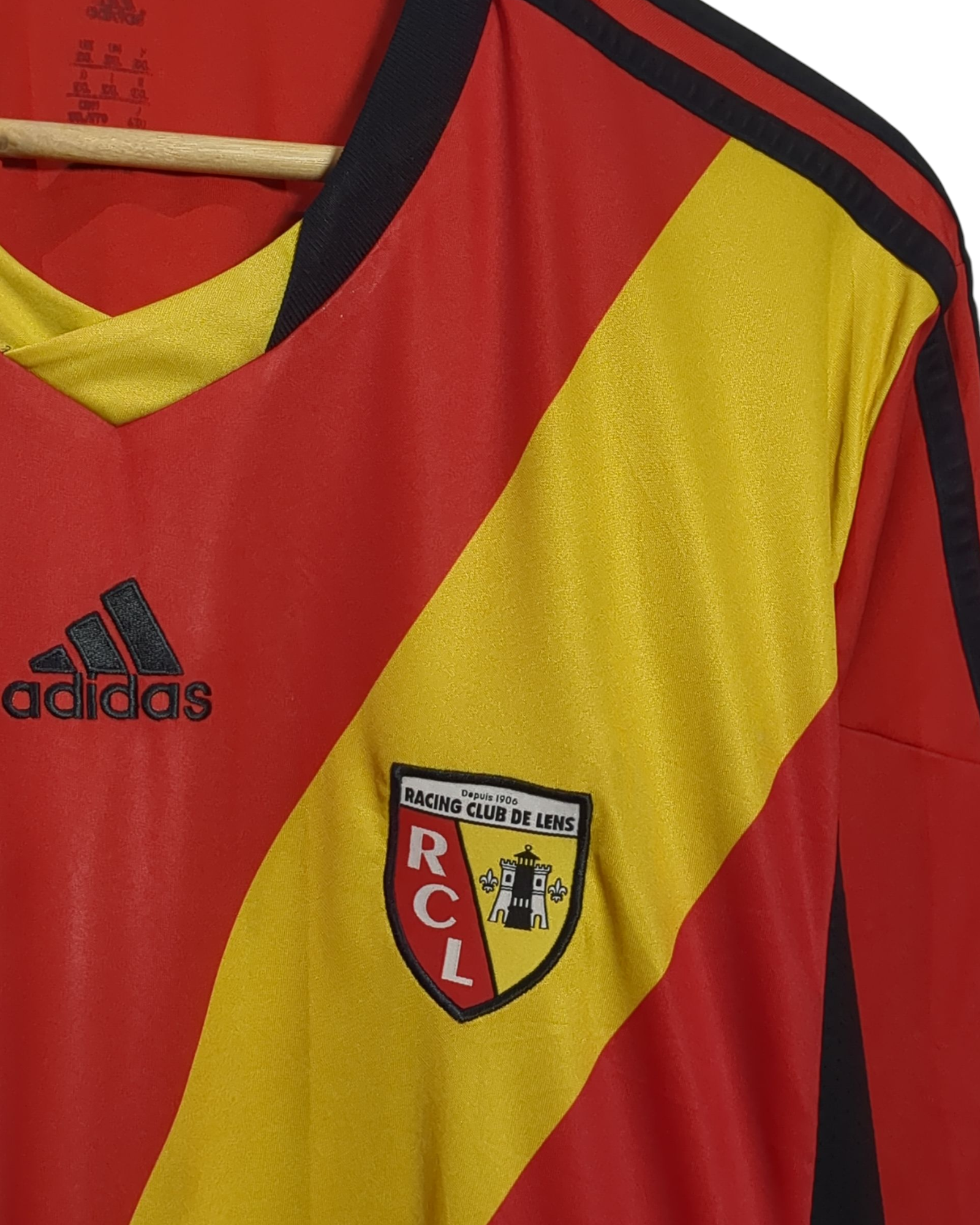 2013-14 RC Lens Adidas Home Shirt - (XL)