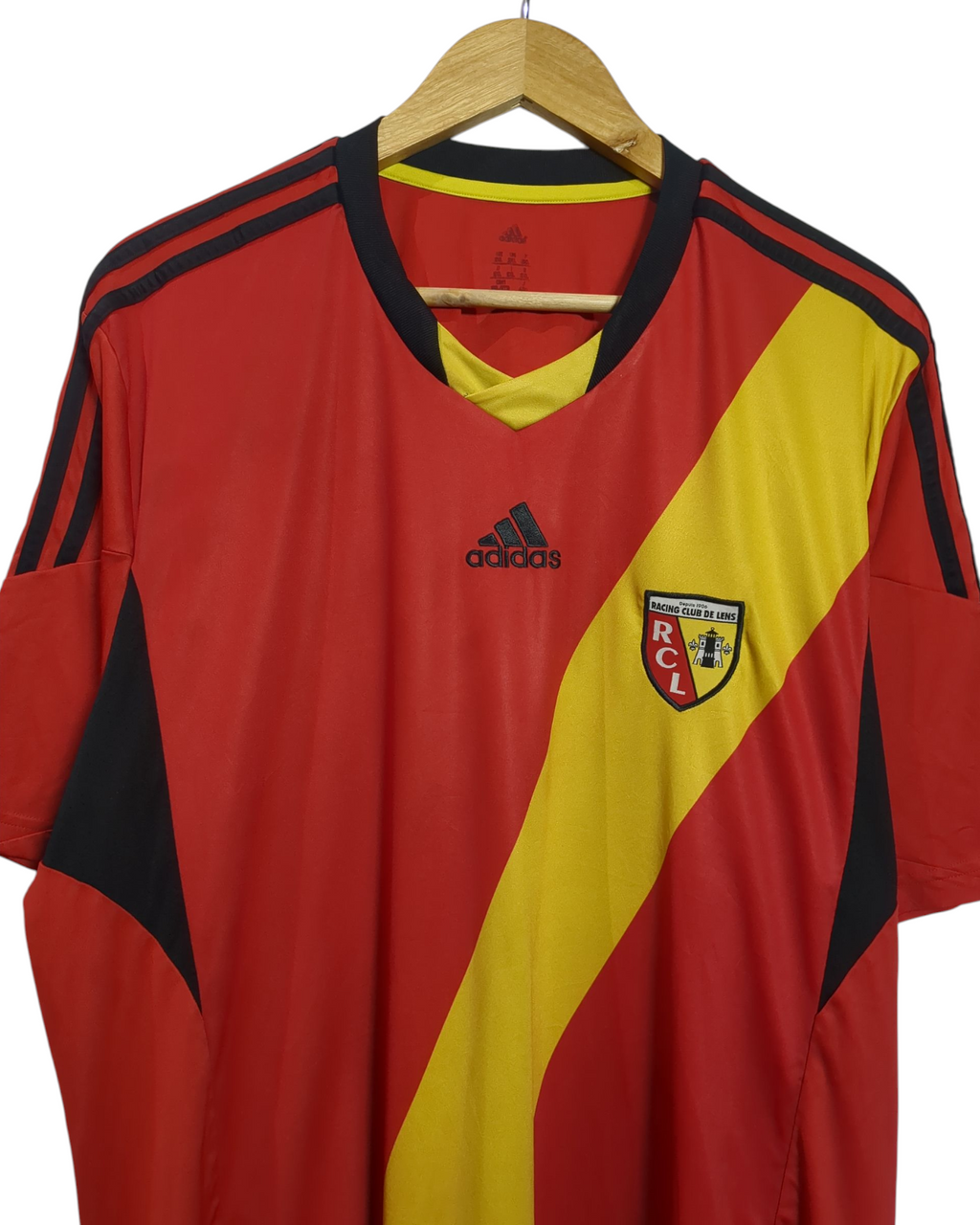 2013-14 RC Lens Adidas Home Shirt - (XL)