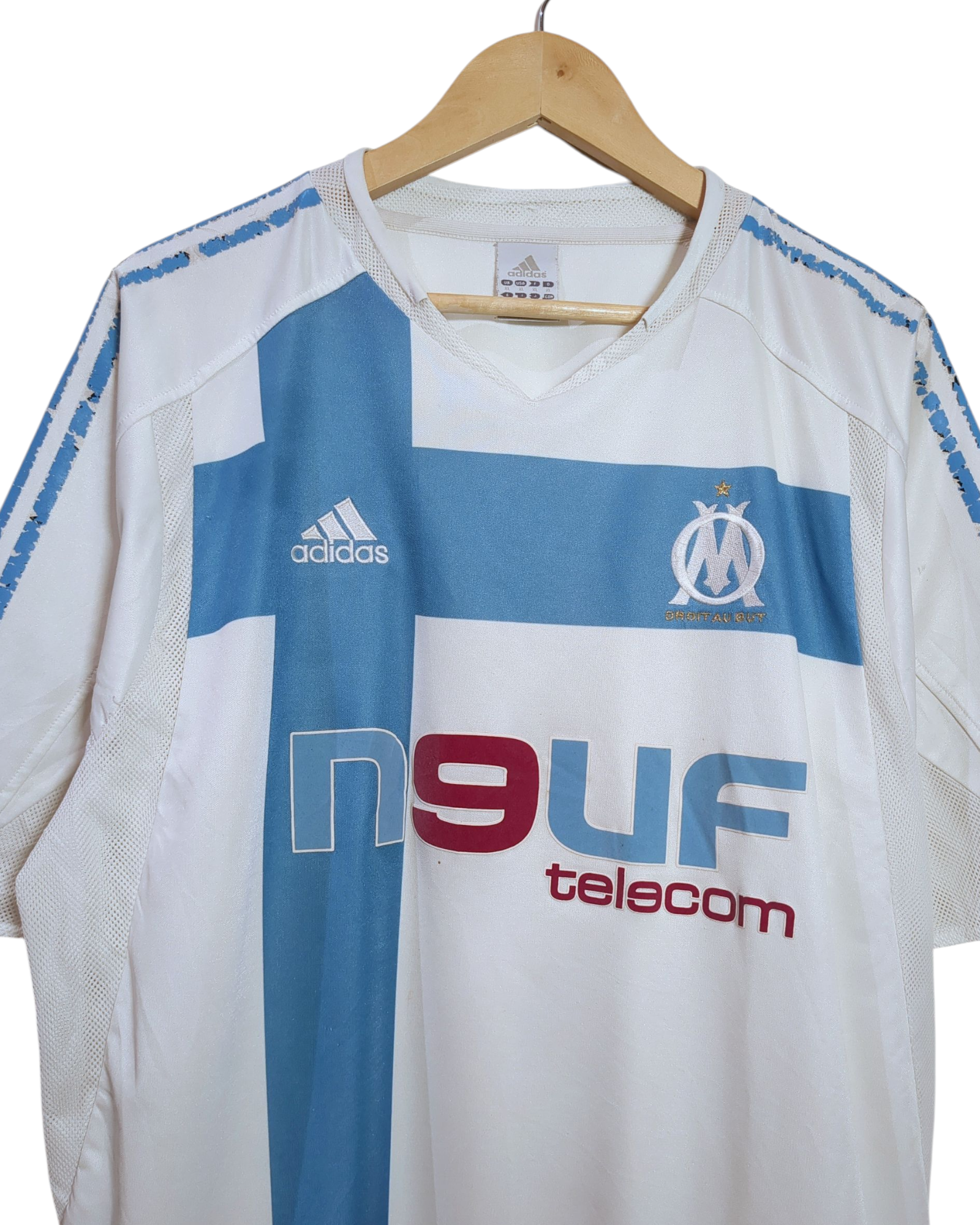 2004-05 Olympique Marseille Adidas Home Shirt - (XL)
