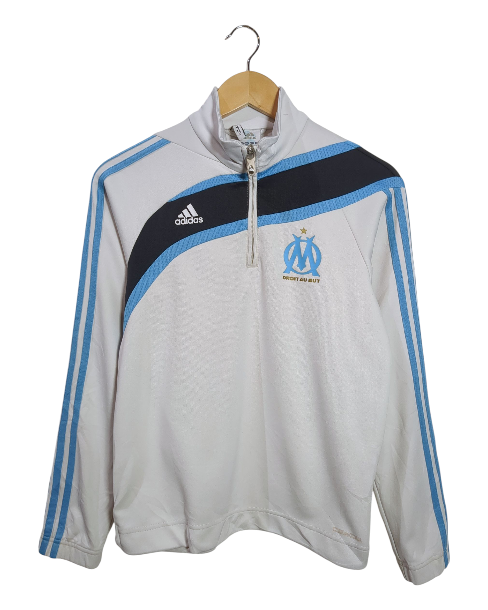 2009-10 Olympique Marseille 1/4 Zip Training Top - (L.Boys)