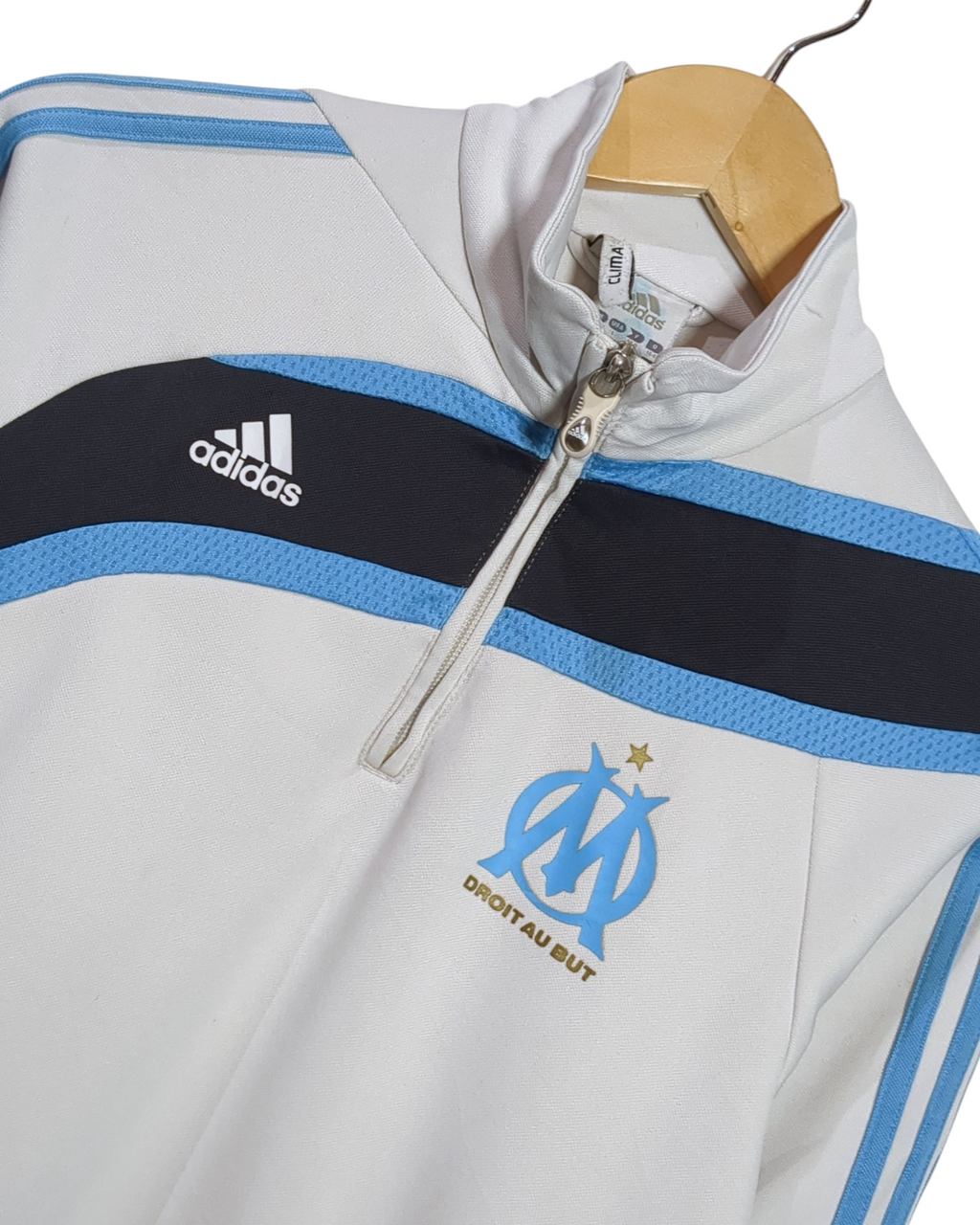2009-10 Olympique Marseille 1/4 Zip Training Top - (L.Boys)