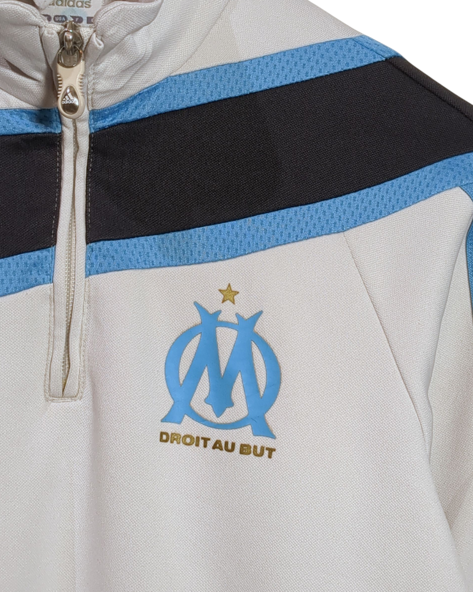 2009-10 Olympique Marseille 1/4 Zip Training Top - (L.Boys)