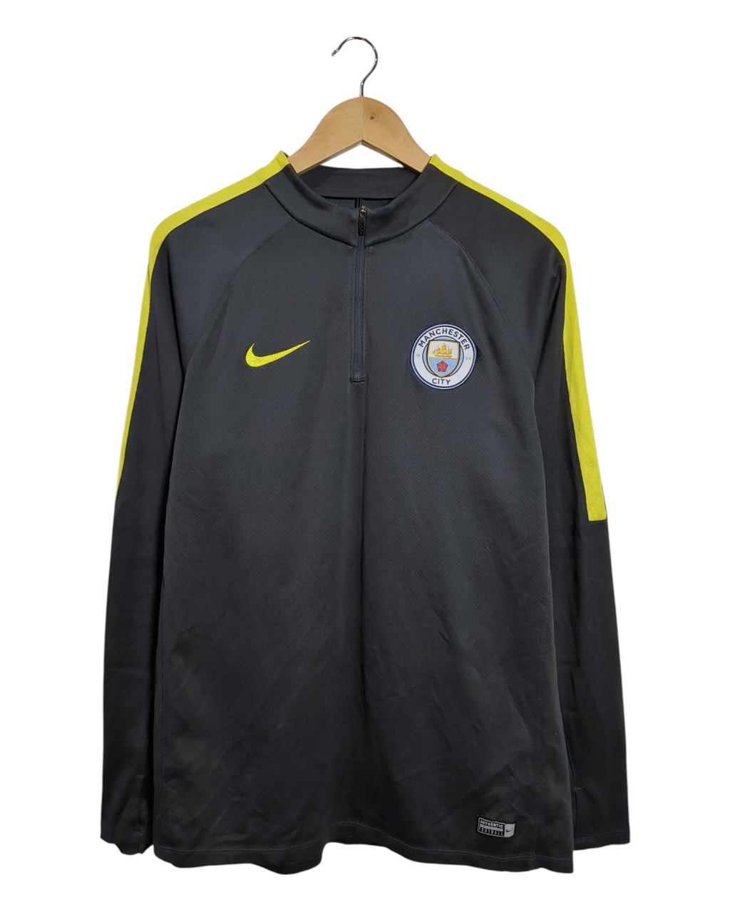 2016-17 Manchester City Nike 1/4 Zip Drill Top - (L)