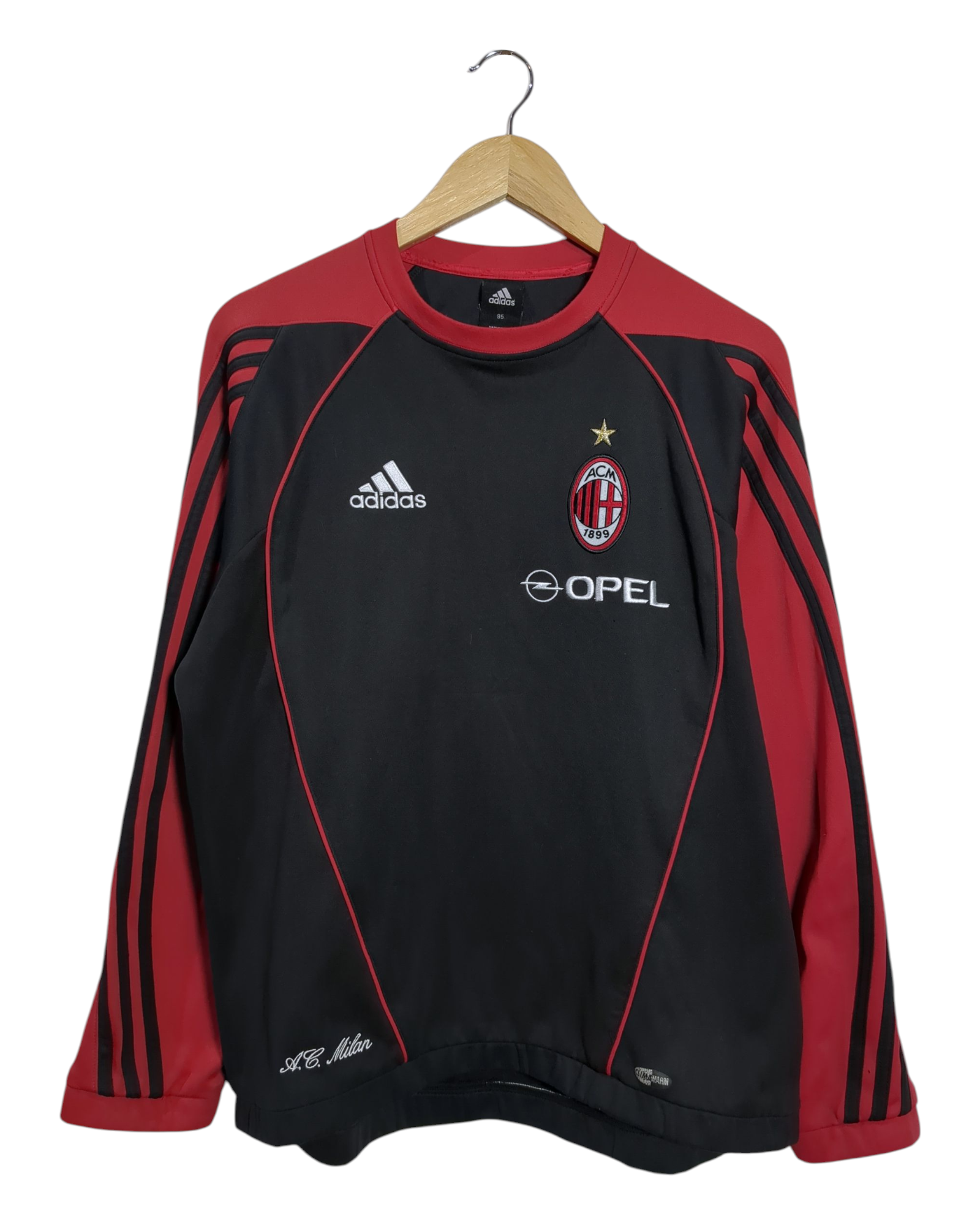2005-06 AC Milan Adidas Sweat Top - (L)