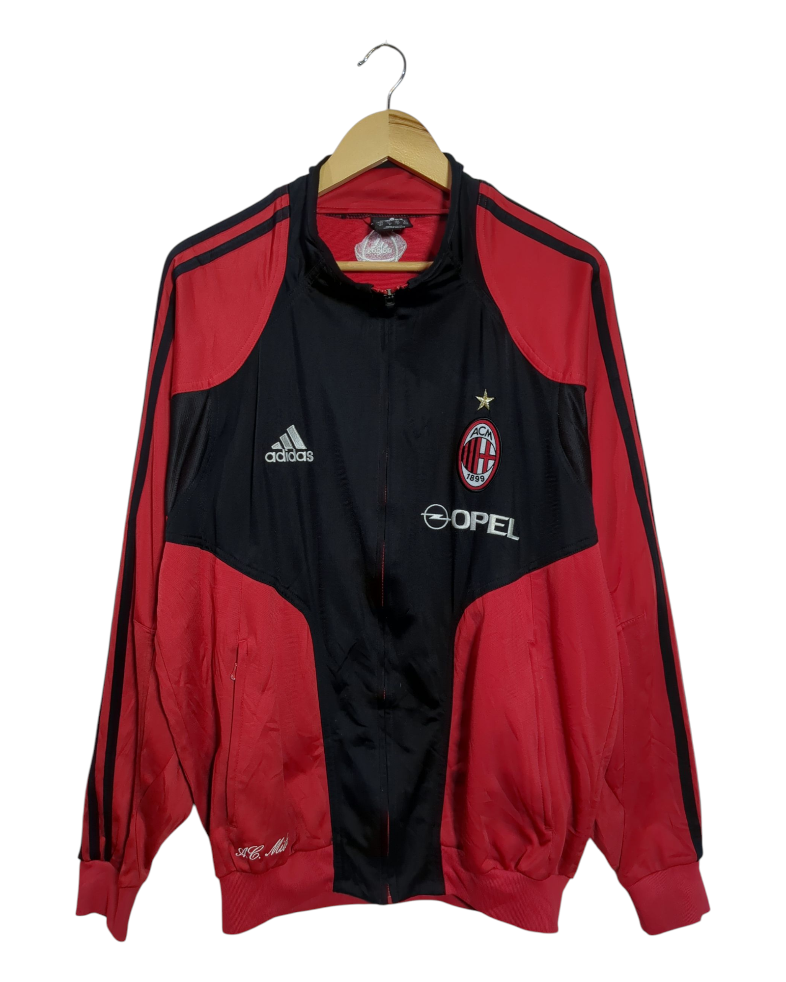 2004-05 AC Milan Adidas Track Jacket - (XL)