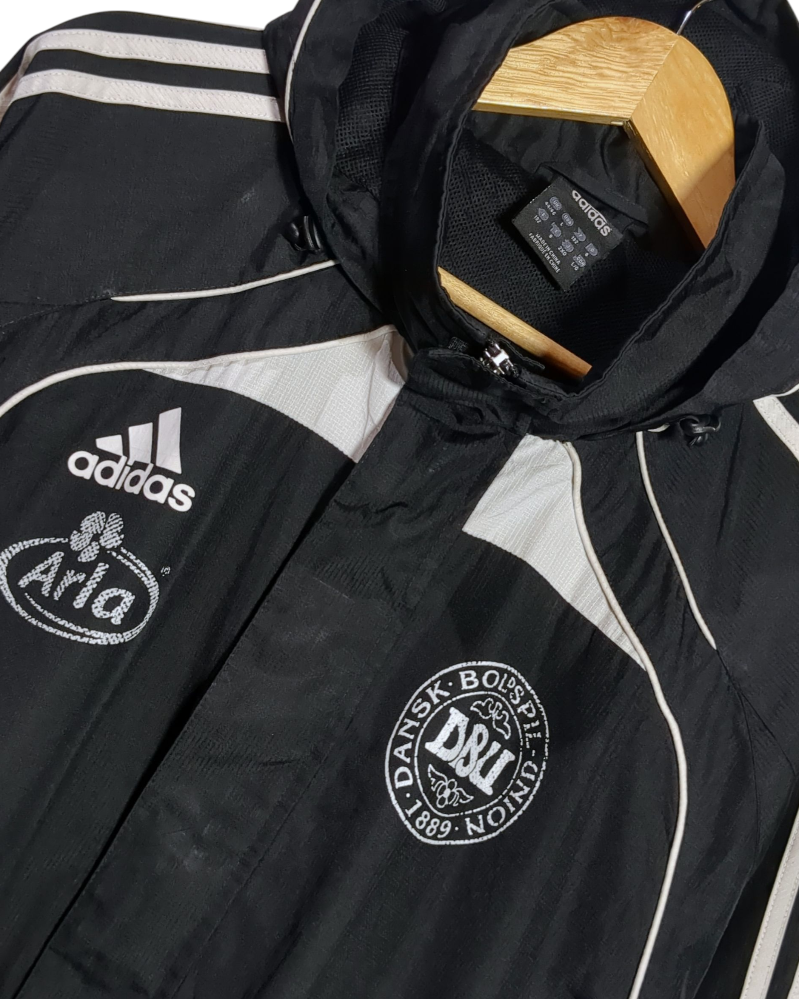 2010-11 Denmark Adidas Hooded Rain Jacket - (XL)