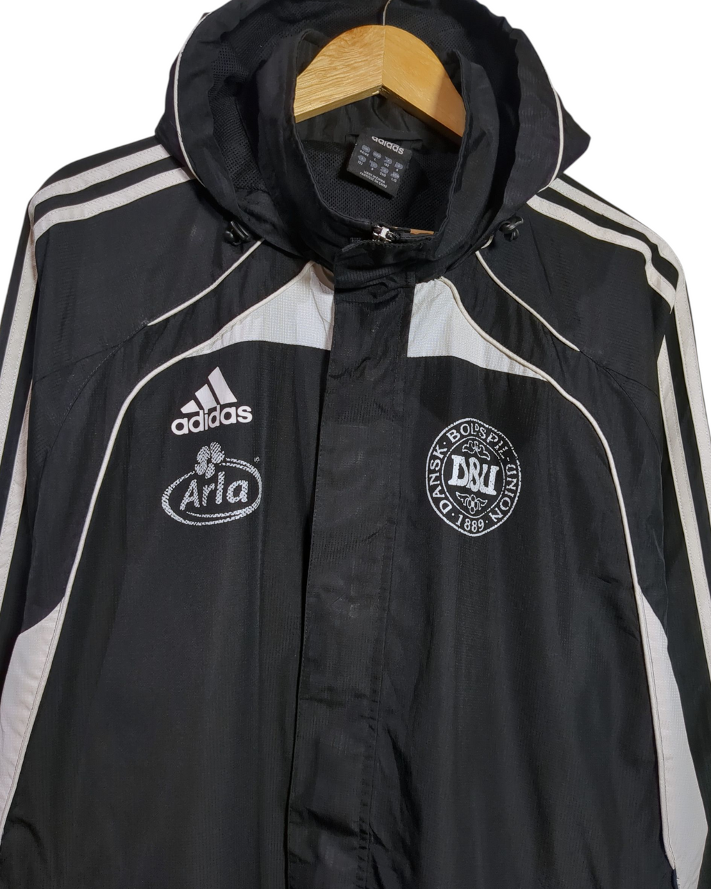 2010-11 Denmark Adidas Hooded Rain Jacket - (XL)