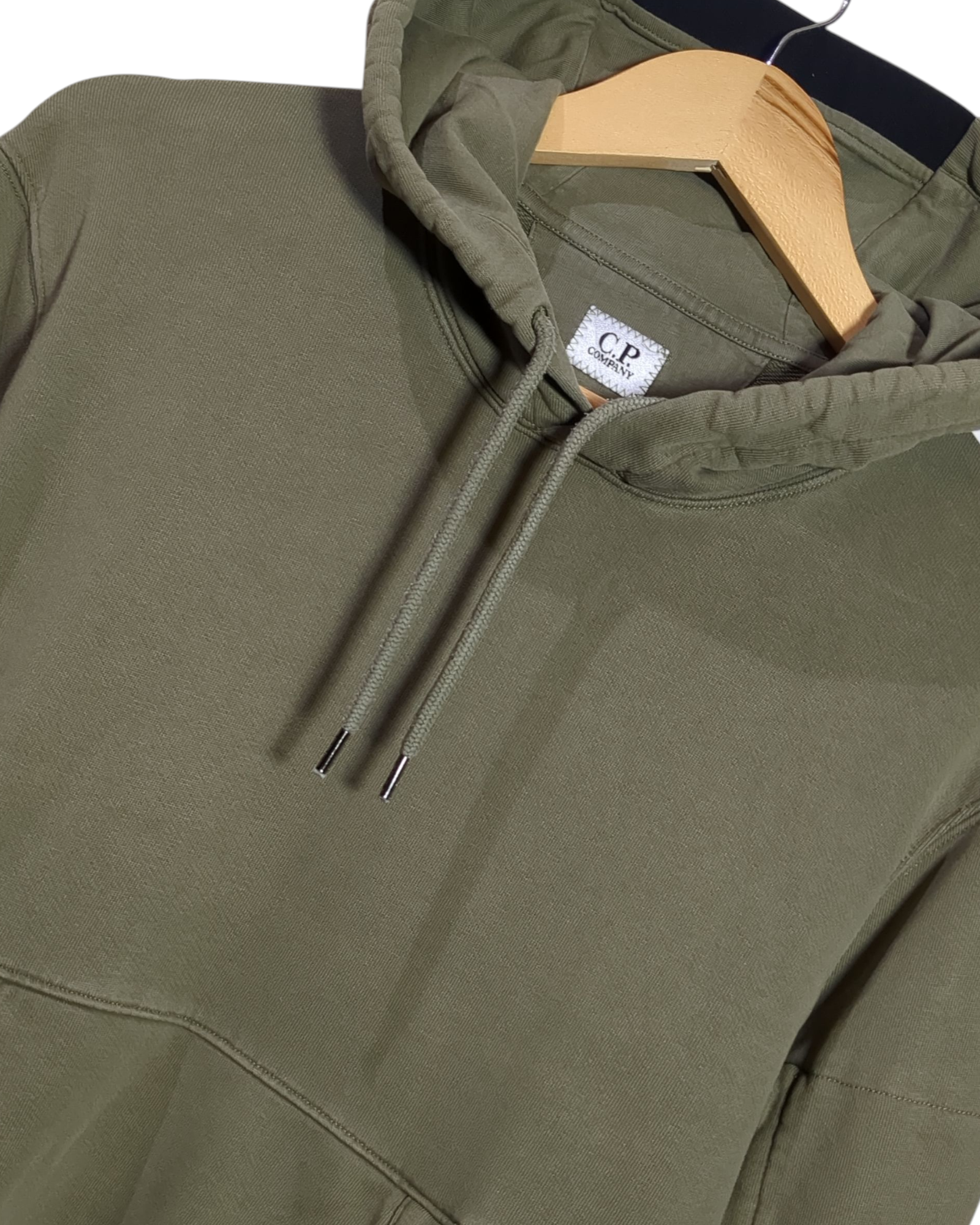 CP Company Diagonal Fleece Lens Hoodie - (L)
