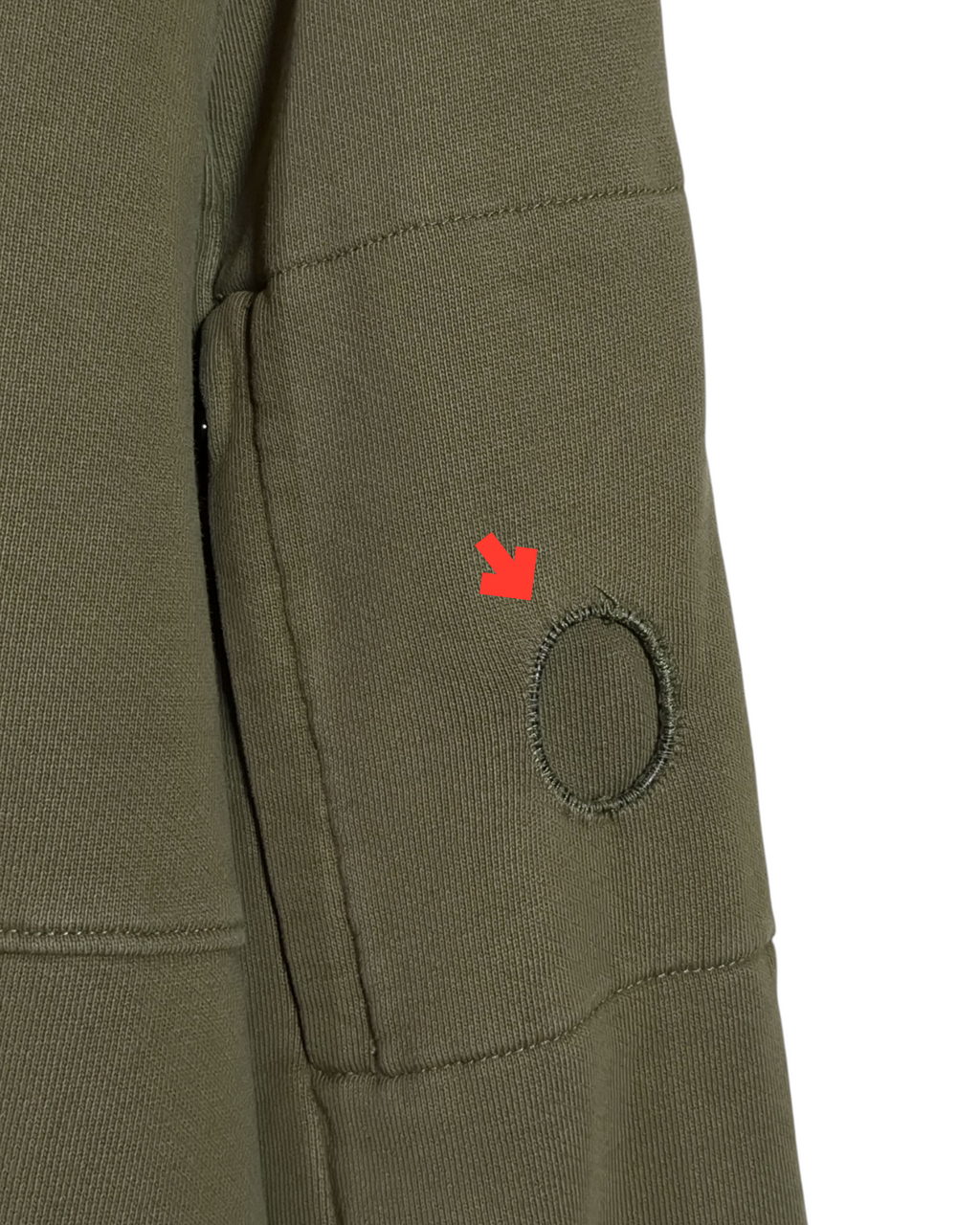 CP Company Diagonal Fleece Lens Hoodie - (L)