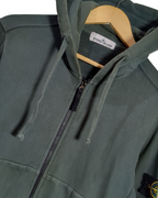 Stone Island Garment Dyed Zip Up Hoodie - (L)