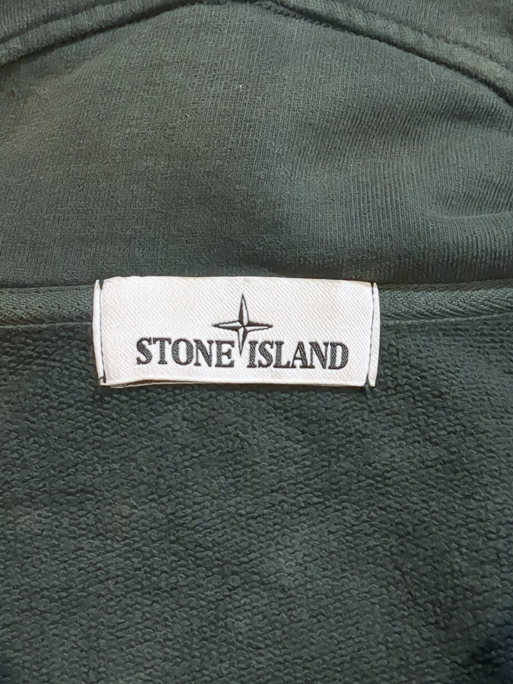 Stone Island Garment Dyed Zip Up Hoodie - (L)