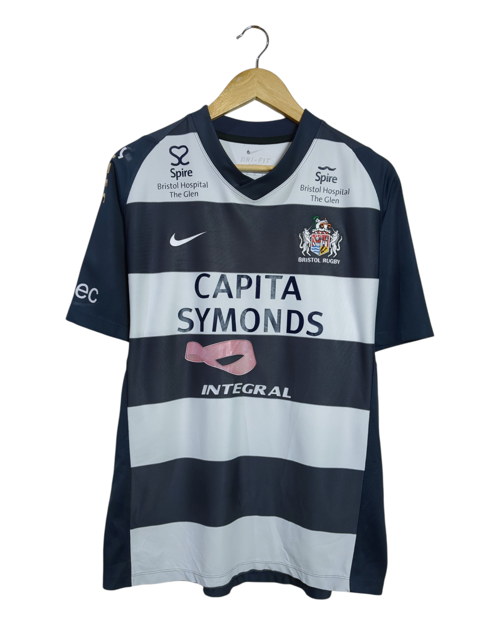 2011-12 Bristol Rugby Nike Rugby Home Shirt - (L)