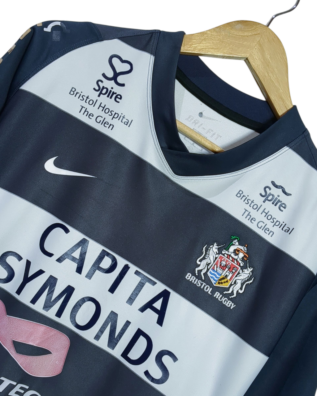 2011-12 Bristol Rugby Nike Rugby Home Shirt - (L)