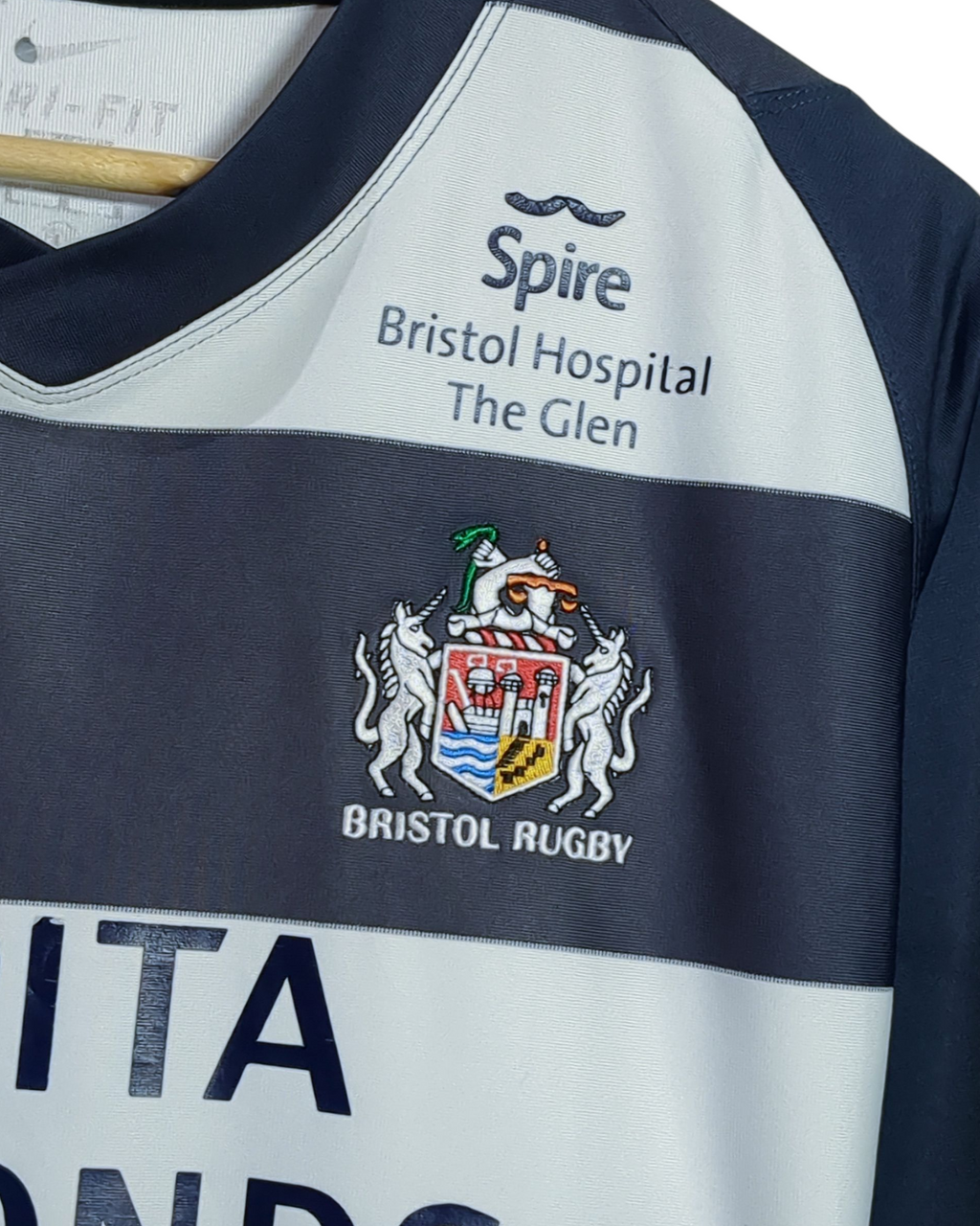 2011-12 Bristol Rugby Nike Rugby Home Shirt - (L)