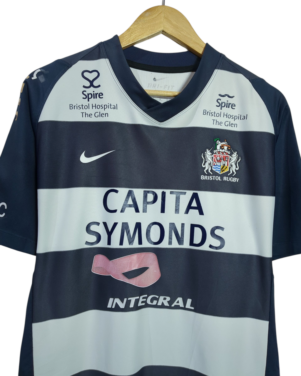 2011-12 Bristol Rugby Nike Rugby Home Shirt - (L)