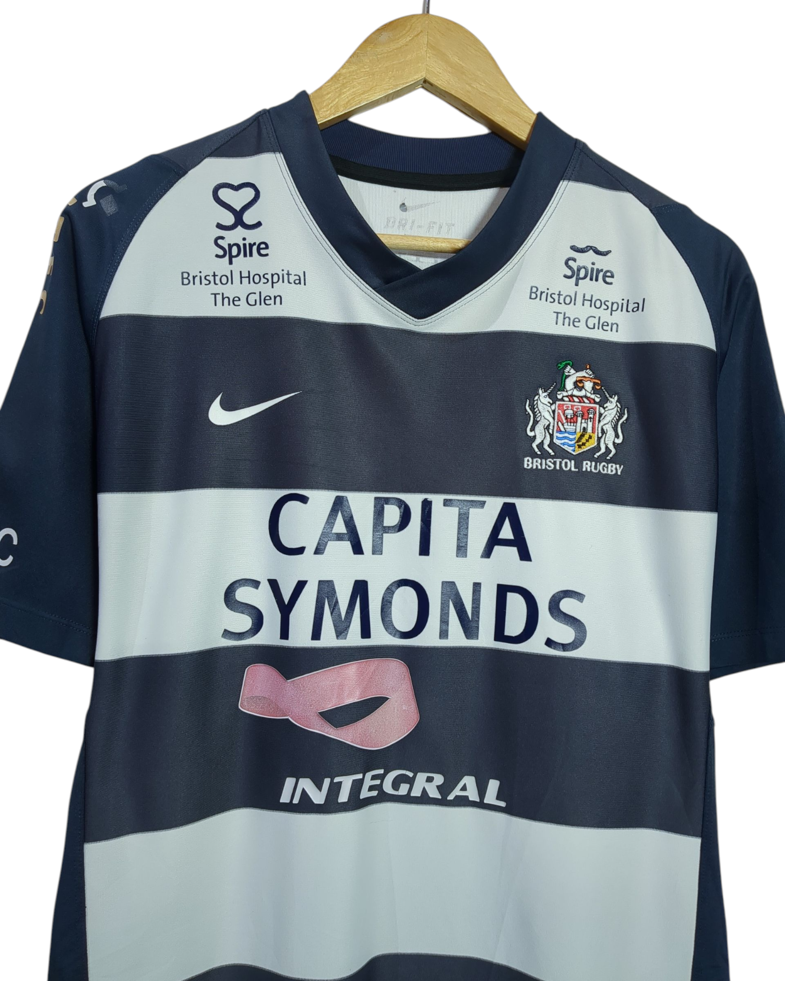 2011-12 Bristol Rugby Nike Rugby Home Shirt - (L)