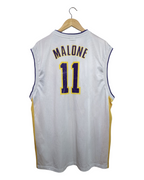 2004-06 LA Lakers Reebok #11 Malone Alternate Jersey - (XL)