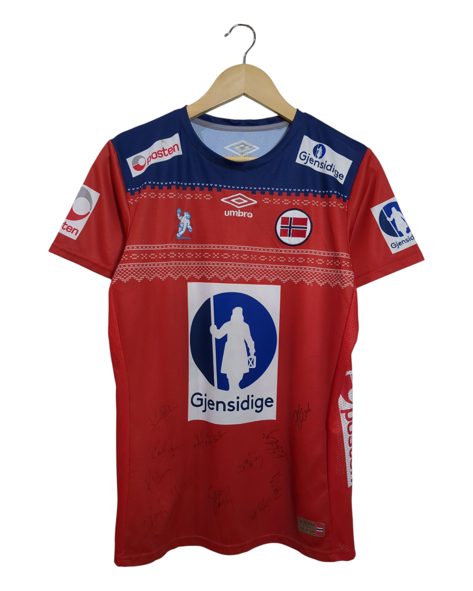 2010s Norway Handball Umbro Signed Home Shirt - (S)