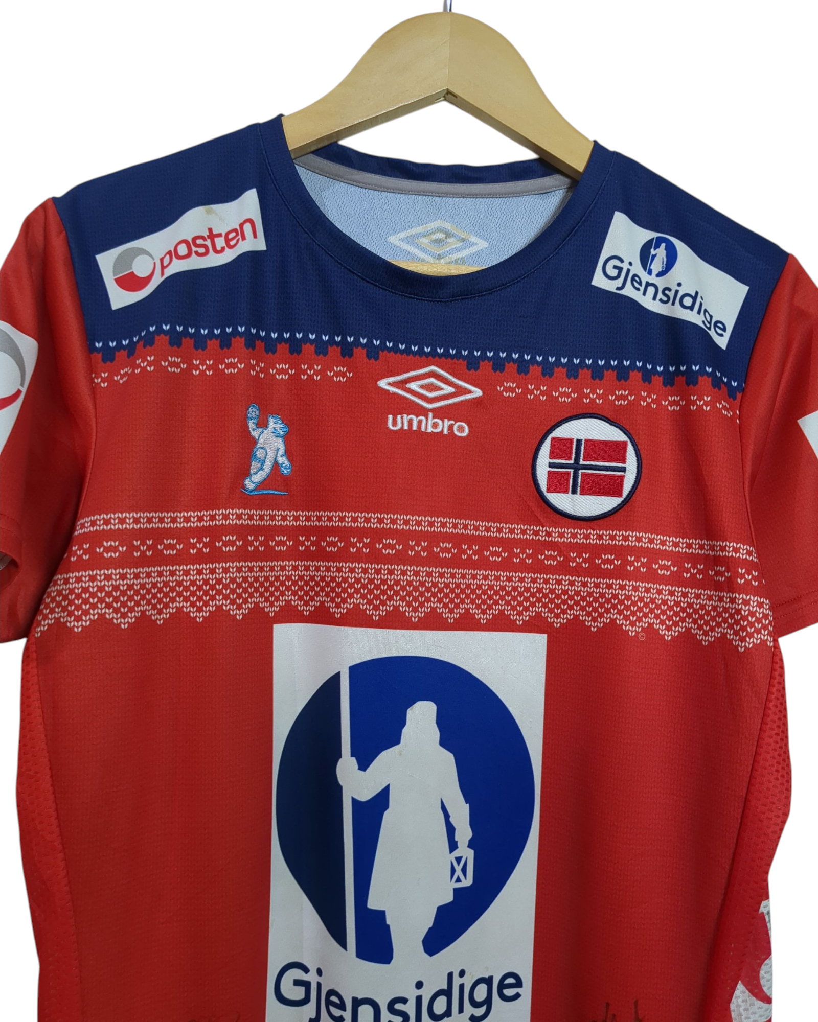 2010s Norway Handball Umbro Signed Home Shirt - (S)