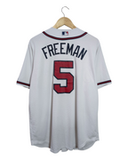 2019 Atlanta Braves Majestic #5 Freeman Home Jersey - (L)