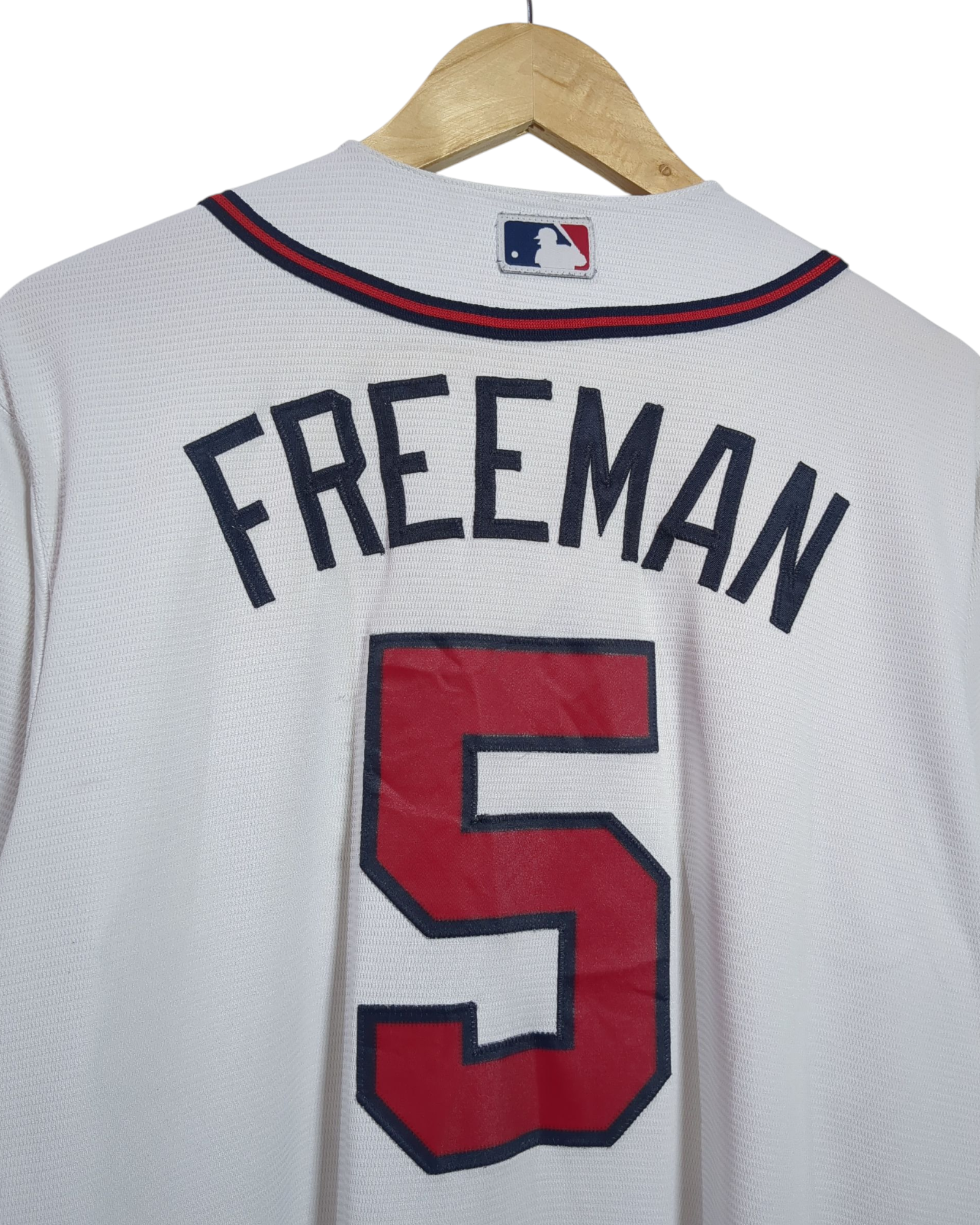 2019 Atlanta Braves Majestic #5 Freeman Home Jersey - (L)