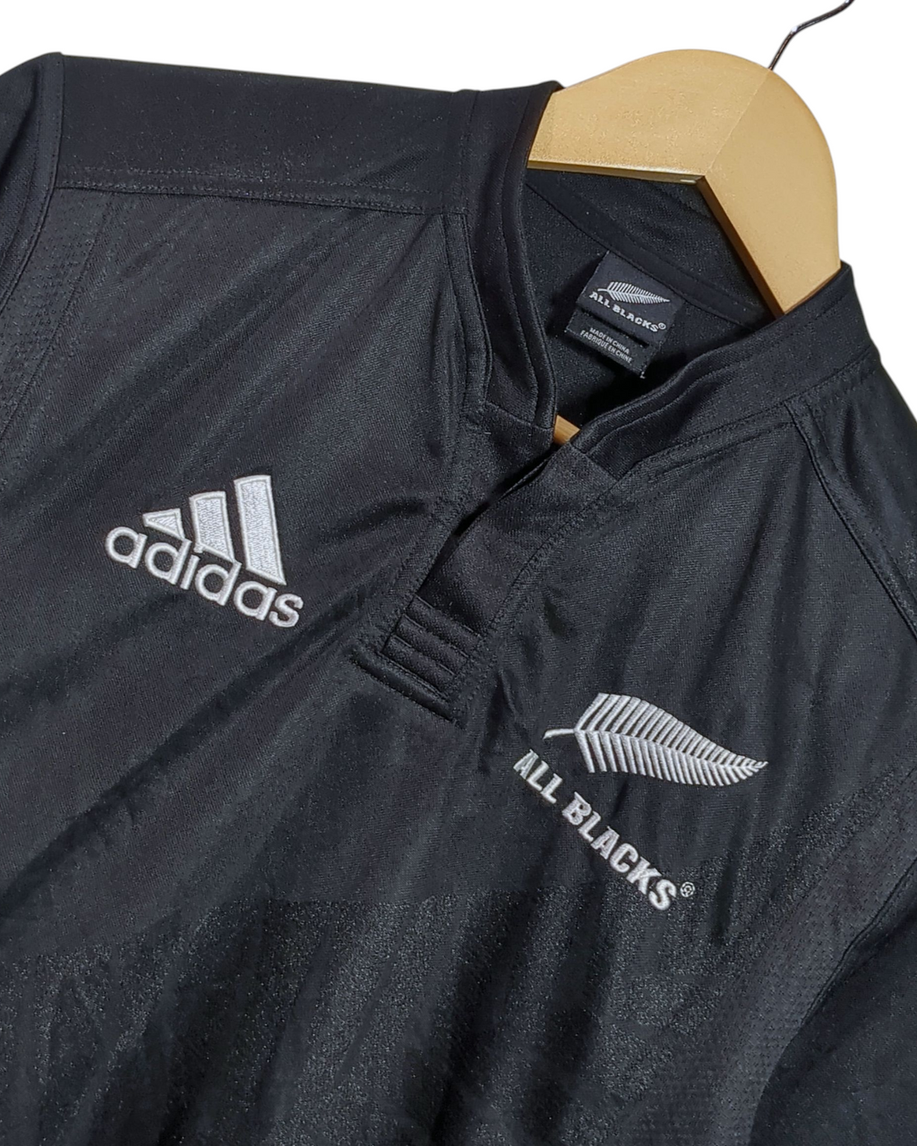2009-10 New Zealand Adidas Rugby Union Shirt - (XL.Boys)