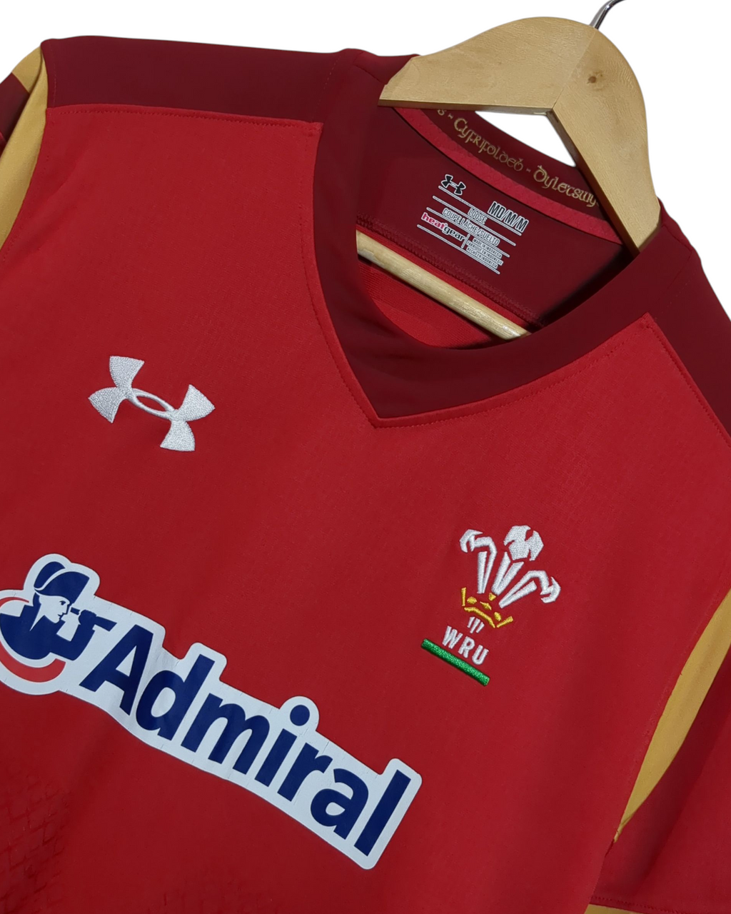 2015 Wales World Cup Under Armour Rugby Home Shirt - (M)
