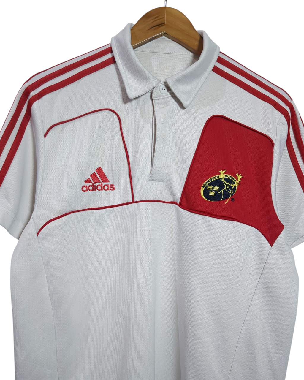 2010-11 Munster Rugby Adidas Polo Shirt - (M)