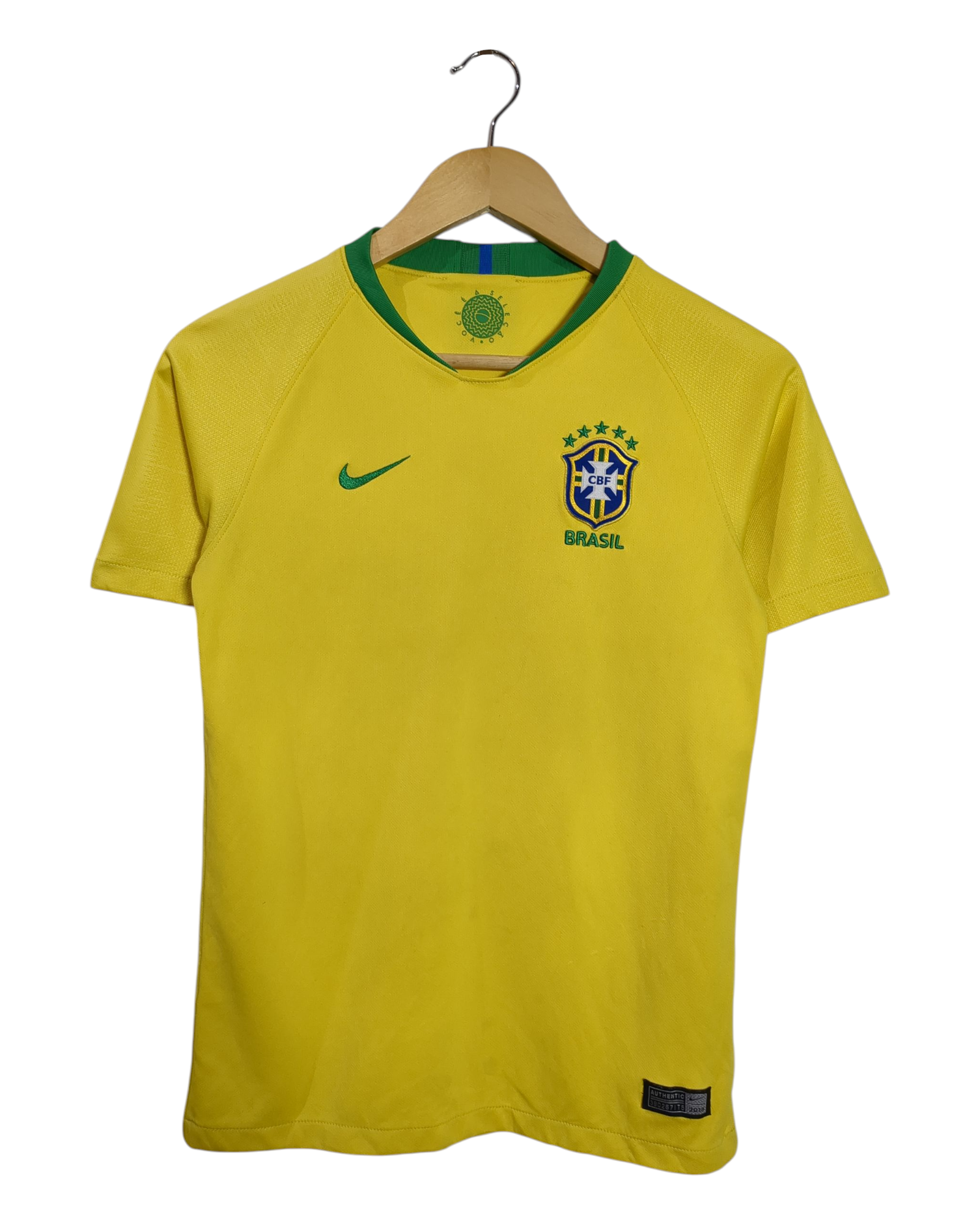 2018-19 Brazil Nike Home Shirt - (L.Boys)