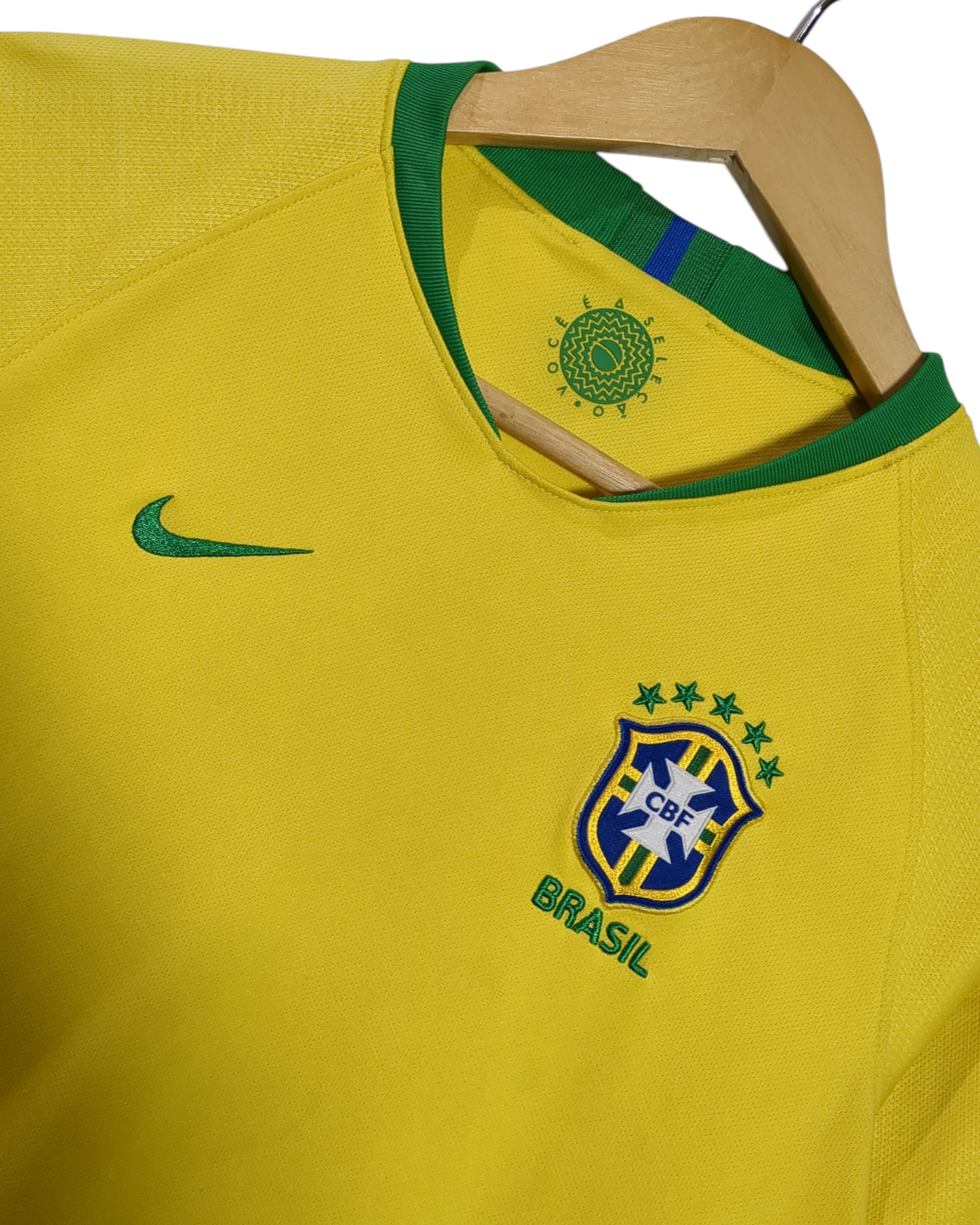 2018-19 Brazil Nike Home Shirt - (L.Boys)