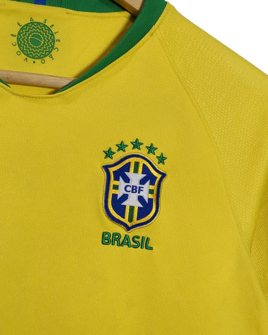 2018-19 Brazil Nike Home Shirt - (L.Boys)