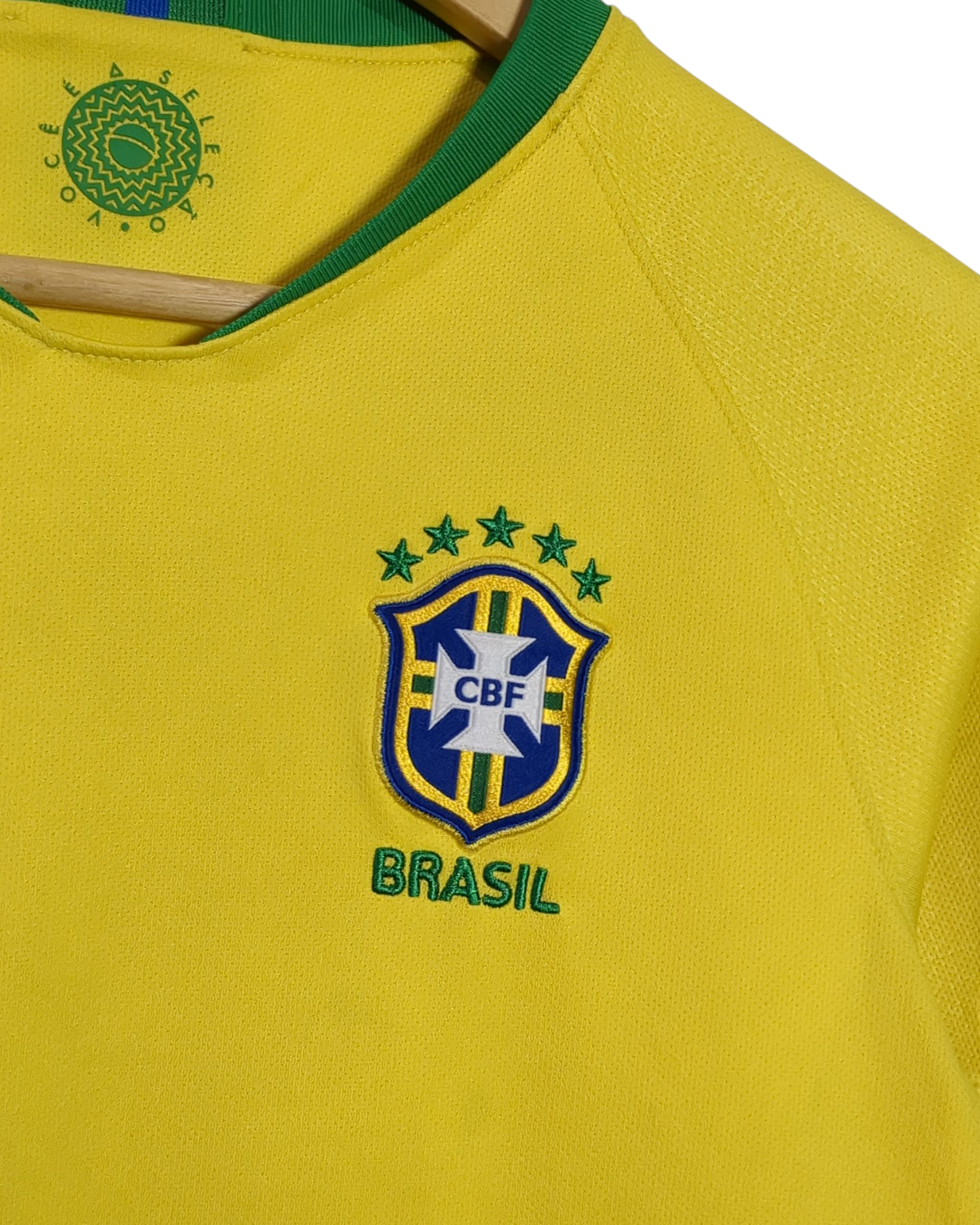 2018-19 Brazil Nike Home Shirt - (L.Boys)