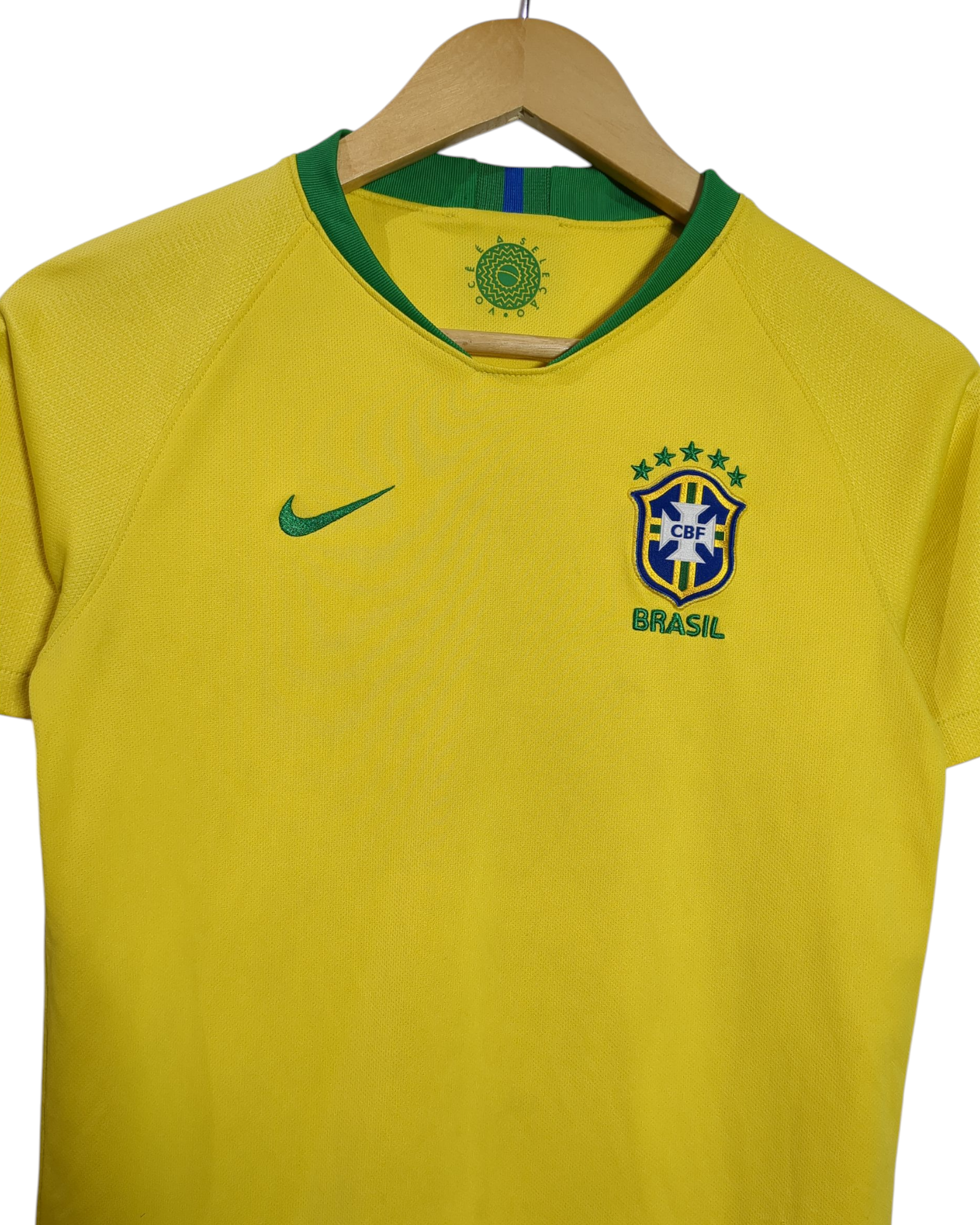 2018-19 Brazil Nike Home Shirt - (L.Boys)
