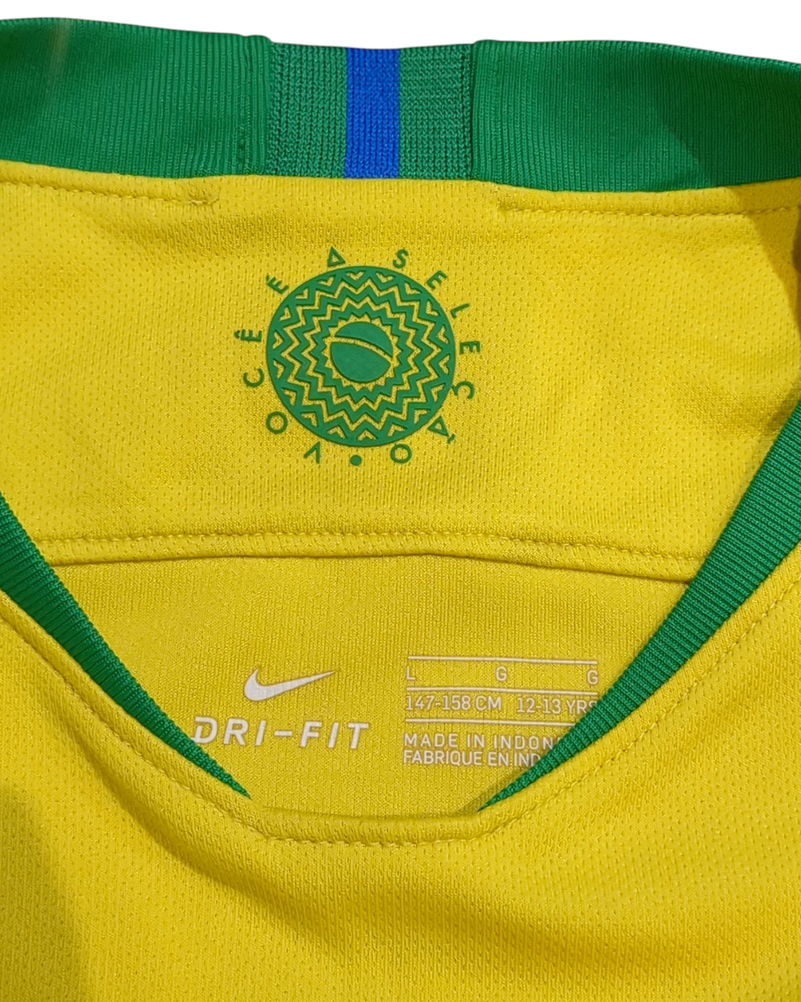 2018-19 Brazil Nike Home Shirt - (L.Boys)