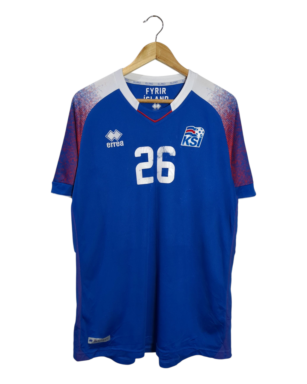 2018-19 Iceland Errea Home Shirt #26 Felixson - (L)