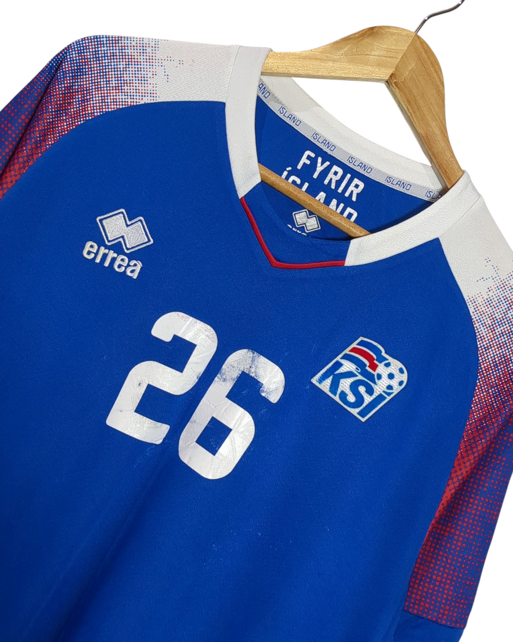 2018-19 Iceland Errea Home Shirt #26 Felixson - (L)