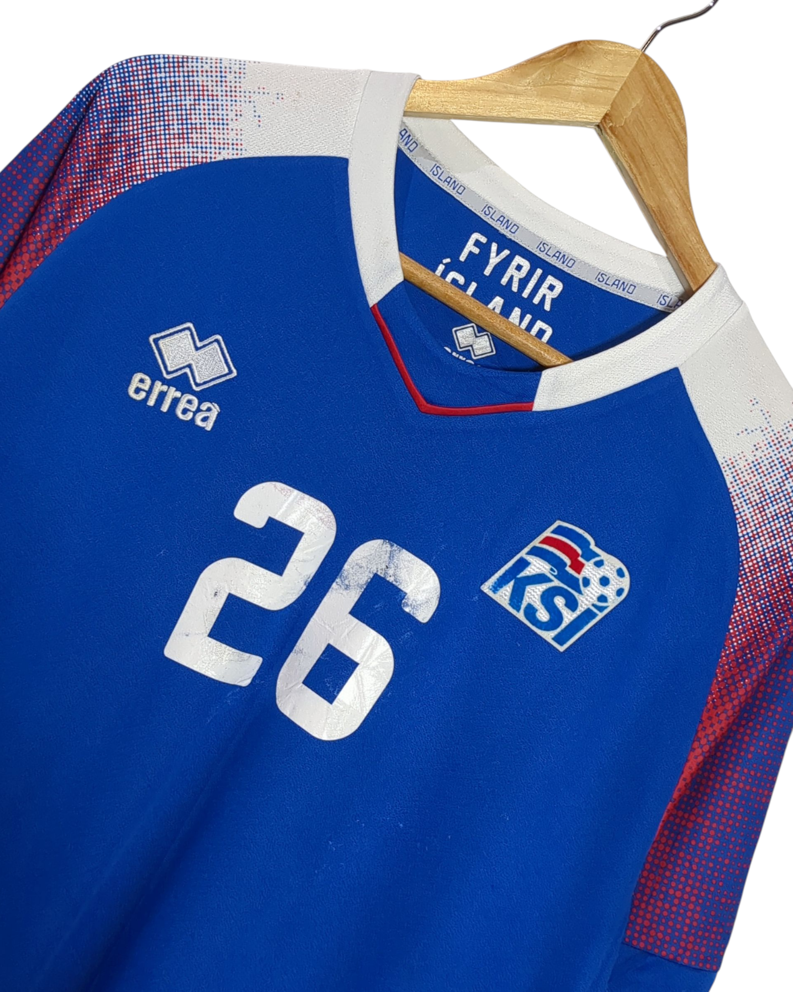2018-19 Iceland Errea Home Shirt #26 Felixson - (L)