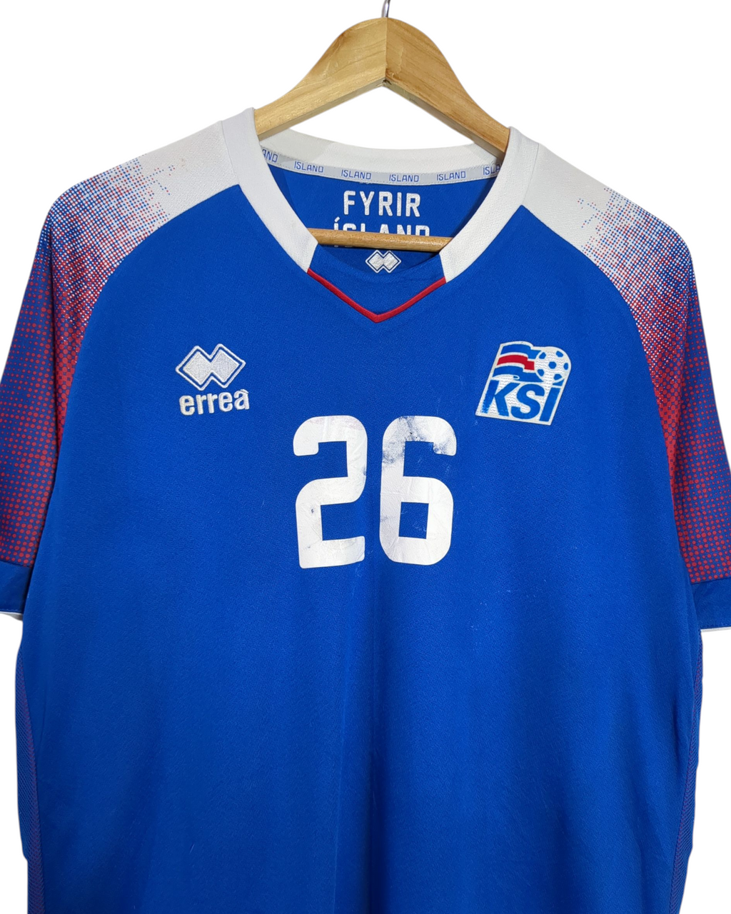 2018-19 Iceland Errea Home Shirt #26 Felixson - (L)