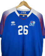 2018-19 Iceland Errea Home Shirt #26 Felixson - (L)