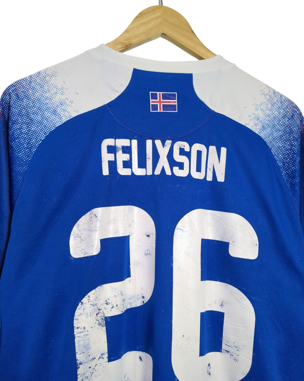 2018-19 Iceland Errea Home Shirt #26 Felixson - (L)