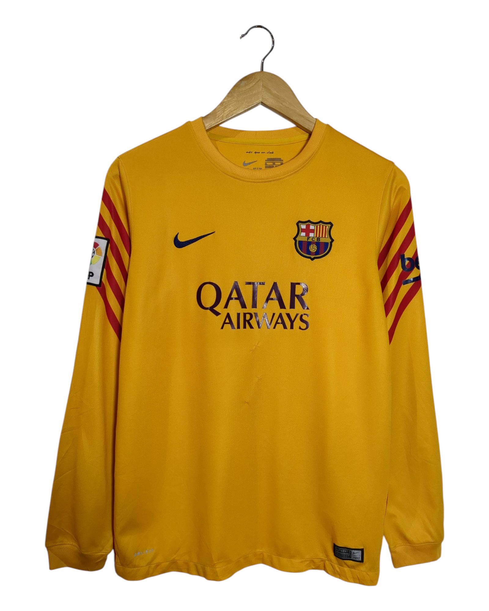 2015-16 Barcelona Nike Goalkeeper L/S Shirt #13 C.Bravo - (XL.Boys)