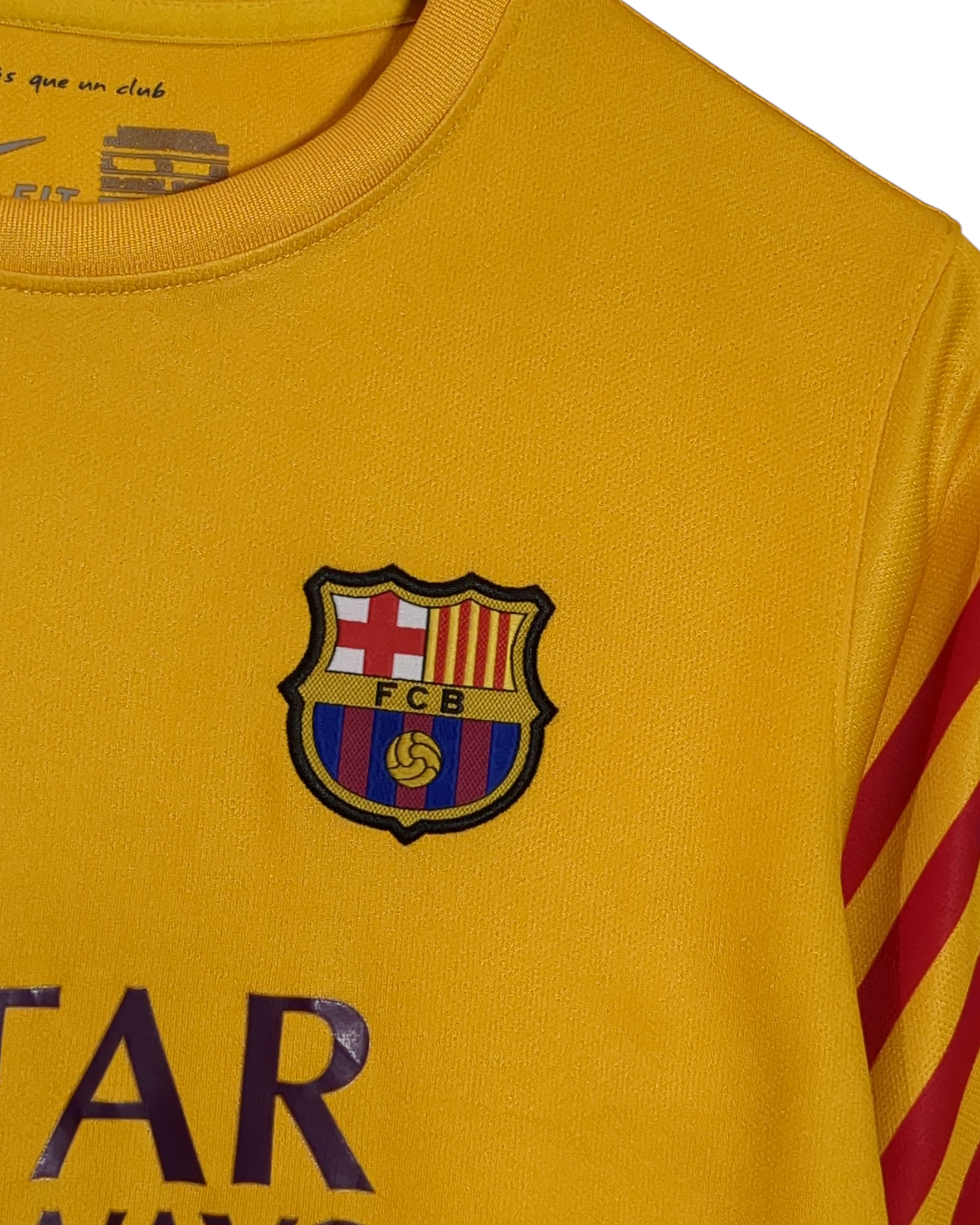 2015-16 Barcelona Nike Goalkeeper L/S Shirt #13 C.Bravo - (XL.Boys)
